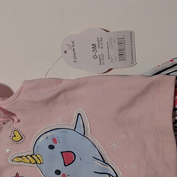 NWT Adorable Wonder Nation Newborn Ruffle Top Short 2pc Summer Set - Picture 11 of 11